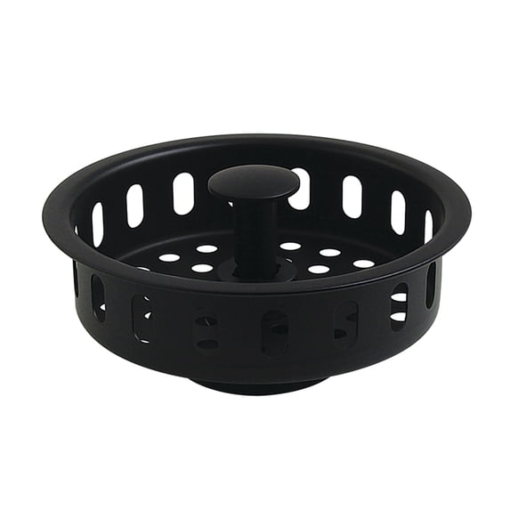 Kingston Brass KBP2000MB Made to Match Kitchen Sink Basket Strainer, Matte Black
