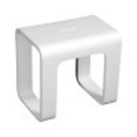 Kingston Brass KBSSA171416 Descanso Solid Surface Bathroom Stool, Matte White