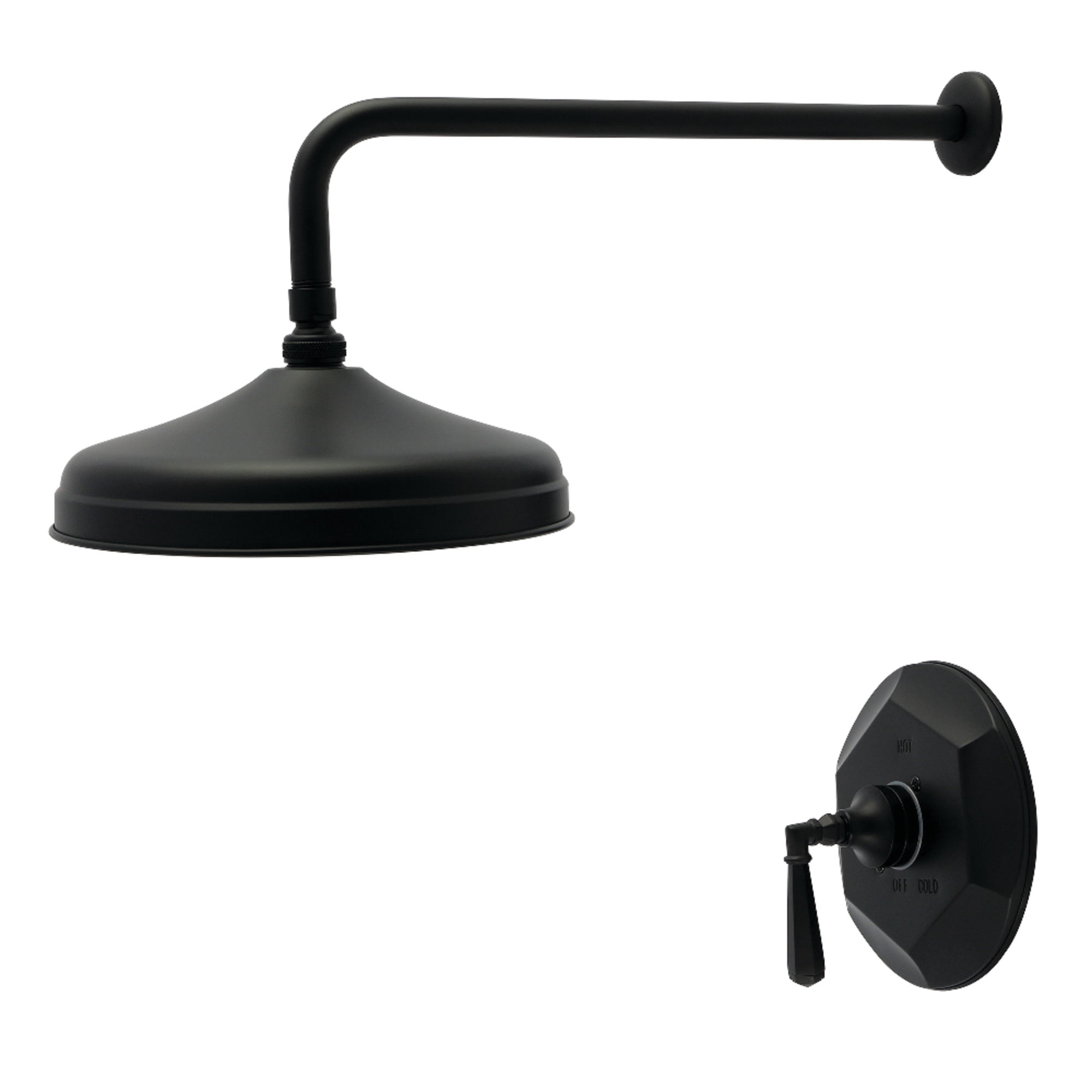 Kingston Brass KBX4630HLTSO Metropolitan Single-Handle Shower Faucet, Trim Only, Matte Black