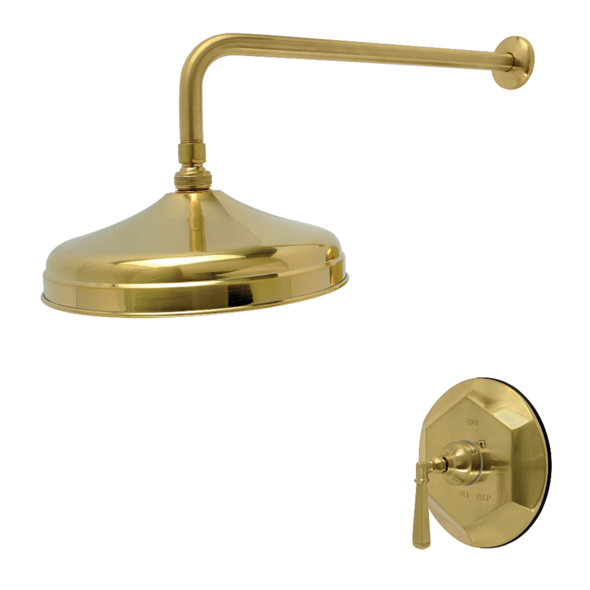 Kingston Brass KBX4637HLTSO Metropolitan Single-Handle Shower Faucet, Trim Only, Brushed Brass