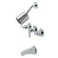 thumbnail image 1 of Kingston Brass NuvoFusion Three Handle Tub & Shower Faucet, 1 of 4