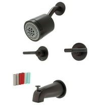 Kingston Brass KBX8145CKL Kaiser Two-Handle Tub and Shower Faucet, Oil Rubbed Bronze