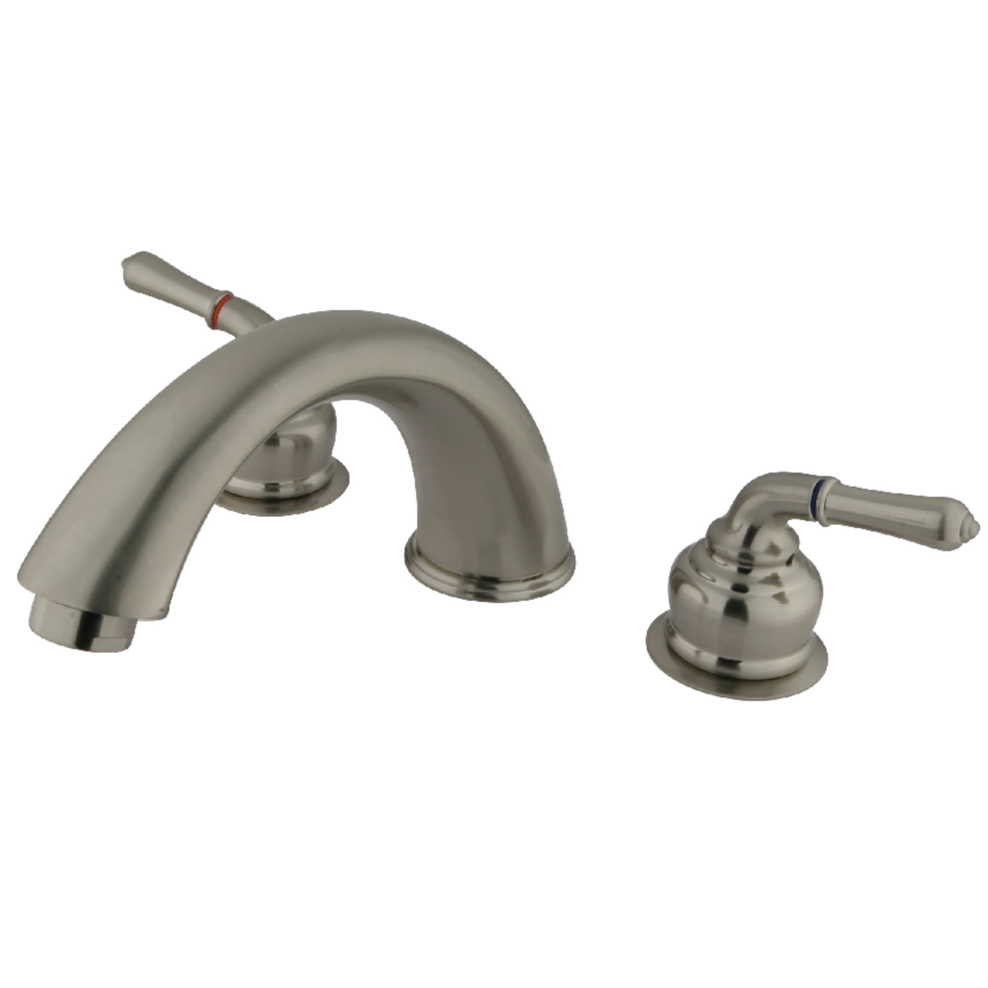 Kingston Brass KC368 Magellan Two-Handle Deck Mount Roman Tub Faucet, Brushed Nickel