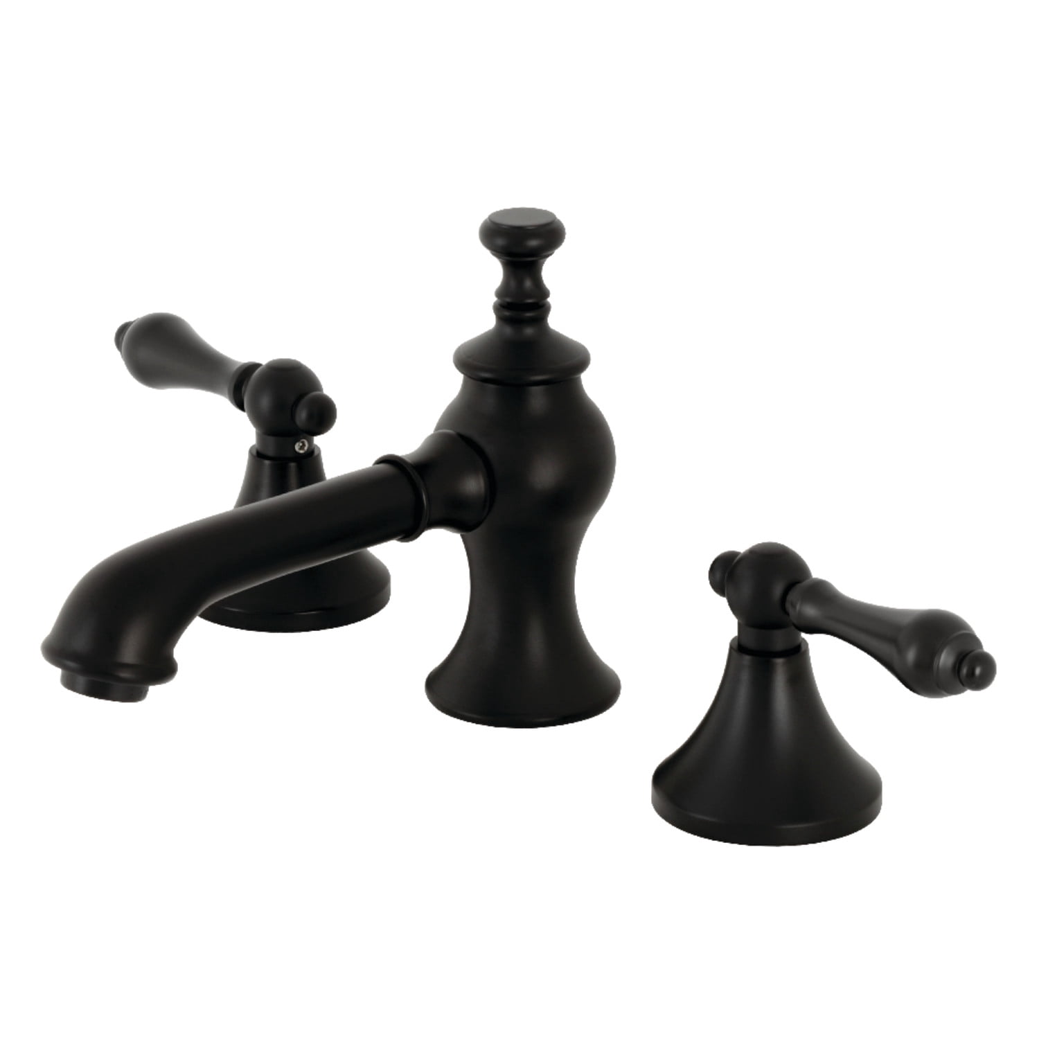 Kingston Brass KC7060AL Vintage 8 in. Widespread Bathroom Faucet, Matte Black