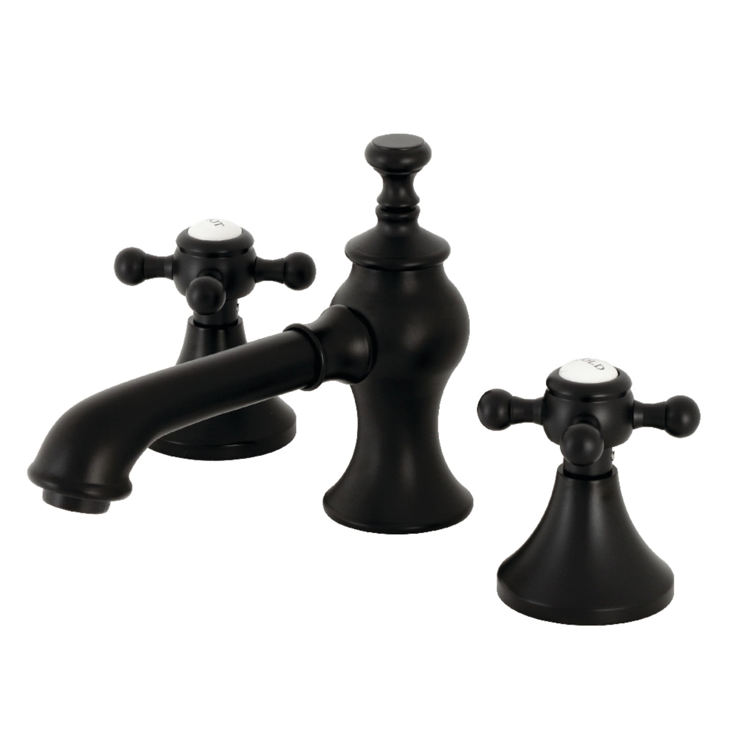 English Country Polished Brass 8" Widespread Bathroom Faucet