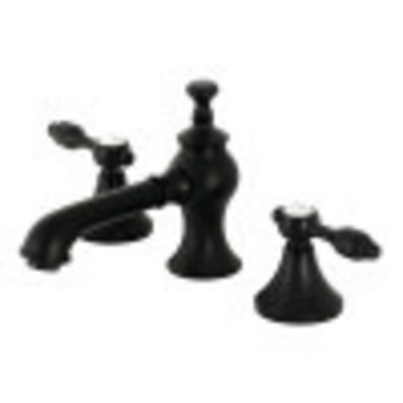 Kingston Brass KC7060TAL Tudor 8 in. Widespread Bathroom Faucet, Matte Black