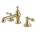 thumbnail image 1 of Kingston Brass KC7062AL Vintage 8 in. Widespread Bathroom Faucet, Polished Brass, 1 of 2