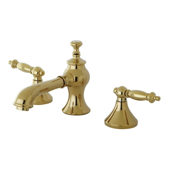 Kingston Brass KC7062TL Templeton 8 in. Widespread Bathroom Faucet, Polished Brass
