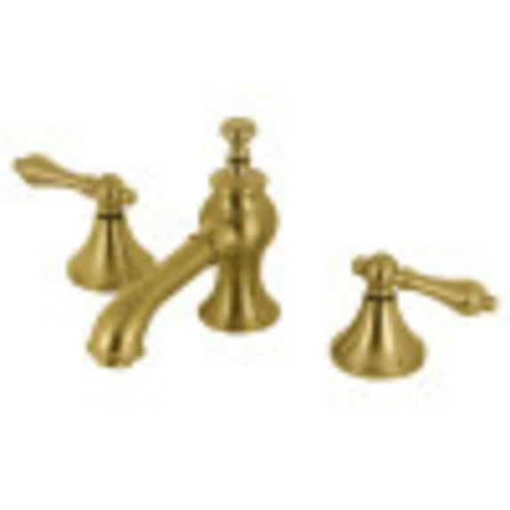 Kingston Brass KC7067AL Vintage 8 in. Widespread Bathroom Faucet, Brushed Brass