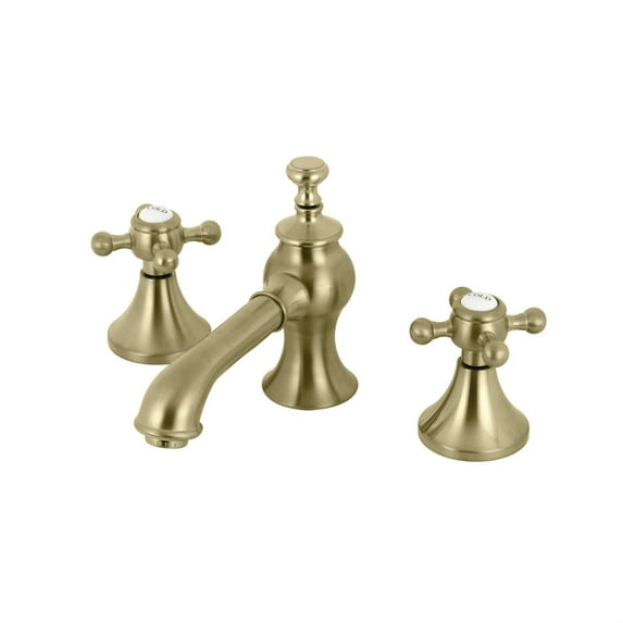 Kingston Brass KC7067BX English Country 8 in. Widespread Bathroom Faucet, Brushed Brass