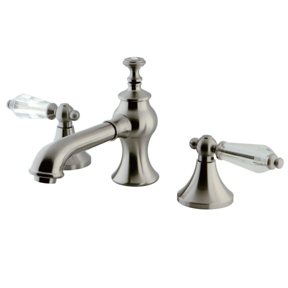 Kingston Brass KC7068WLL 8 in. Widespread Bathroom Faucet, Brushed Nickel