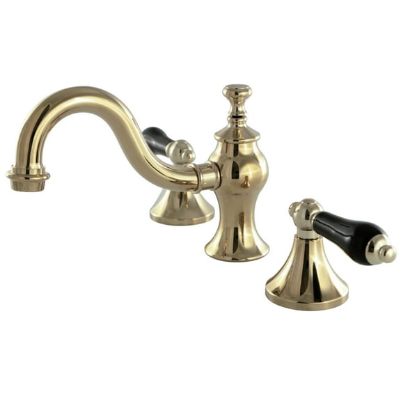 Kingston Brass KC7162PKL 8 in. Widespread Bathroom Faucet, Polished Brass