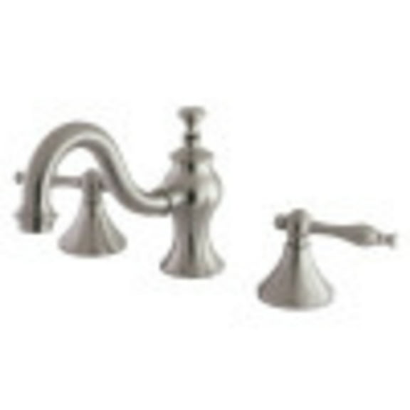 Kingston Brass KC7168NL 8 in. Widespread Bathroom Faucet, Brushed Nickel