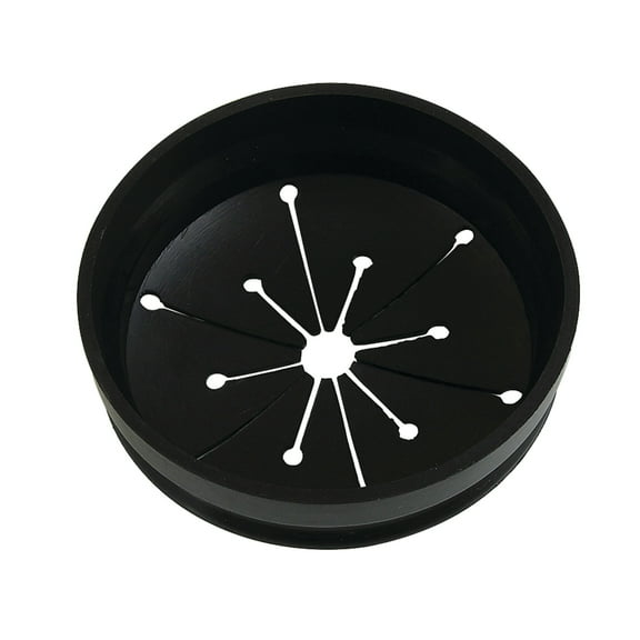 Kingston Brass KD4100 Made to Match Garbage Disposal Splash Guard, Black