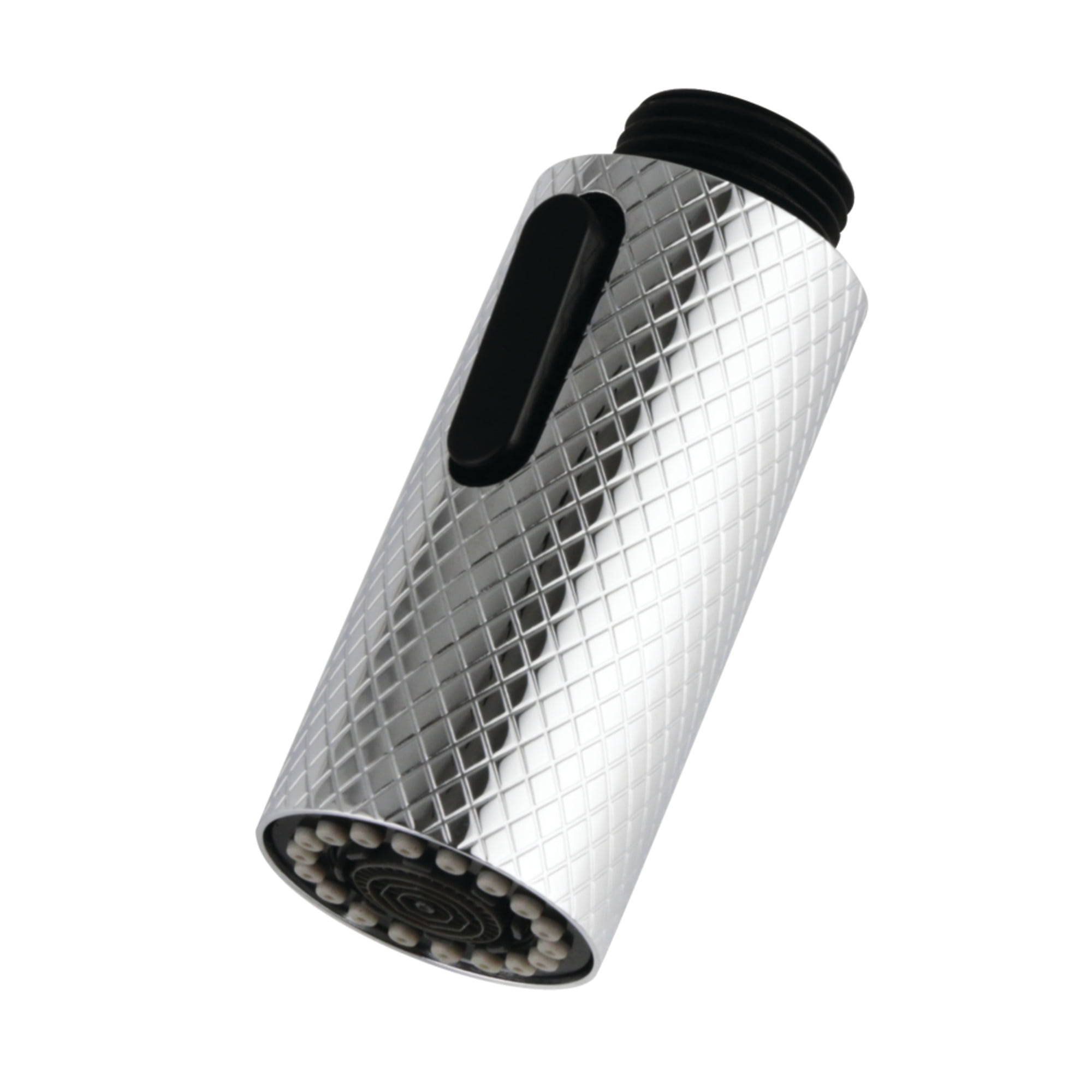 Polished Chrome Cylindrical Pull-Down Kitchen Faucet Sprayer