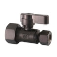 thumbnail image 1 of Kingston Brass KF5335ORB 5/8-Inch O.D. Comp x 3/8-Inch O.D. Comp Quarter-Turn Straight Shut-Off Valve in Oil Rubbed Bronze, 1 of 5