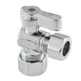 thumbnail image 1 of Kingston Brass KF5440 5/8" OD Comp x 1/2" OD Comp Angle Stop Valve, Polished Chrome, 1 of 2