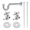 thumbnail image 1 of Kingston Brass KPK301 Trimscape Traditional Plumbing Supply Kit Combo, Polished Chrome, 1 of 5