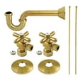 thumbnail image 1 of Kingston Brass KPK307 Trimscape Traditional Plumbing Supply Kit Combo, Brushed Brass, 1 of 5