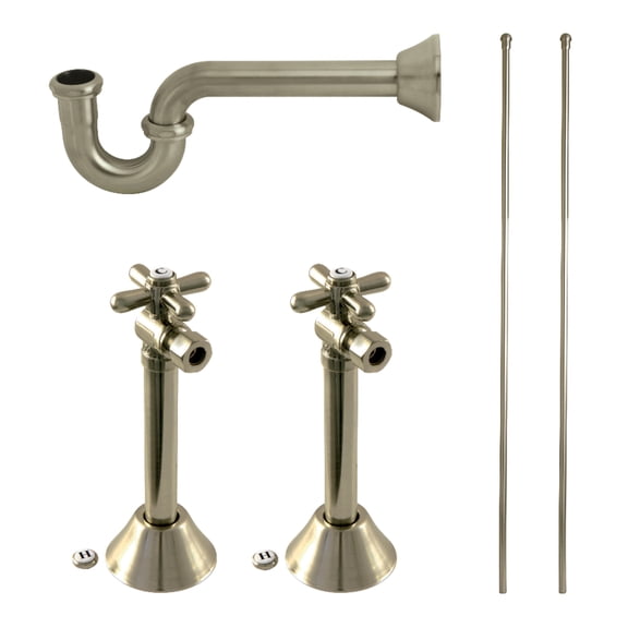 Kingston Brass KPK808 Trimscape Traditional Plumbing Supply Kit Combo, Brushed Nickel