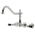 thumbnail image 1 of Kingston Brass KS1021PKL Duchess Two-Handle Wall Mount Roman Tub Faucet, Polished Chrome, 1 of 8