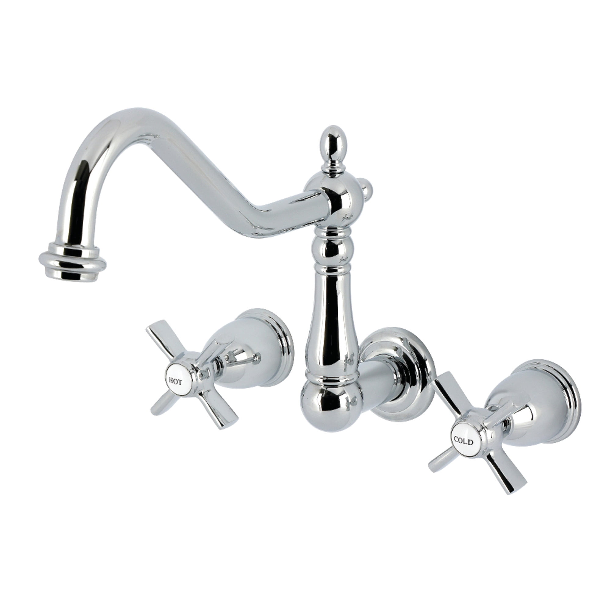 Kingston Brass KS1021ZX Millennium Two-Handle Wall Mount Roman Tub