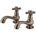 thumbnail image 1 of Kingston Brass KS1108AX Heritage Basin Tap Faucet, Brushed Nickel, 1 of 2