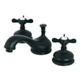 thumbnail image 1 of Kingston Brass KS1160BEX 8 in. Widespread Bathroom Faucet, Matte Black, 1 of 5