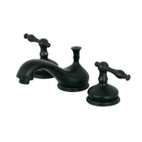Kingston Brass KS1160NL 8 in. Widespread Bathroom Faucet, Matte Black