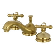 Kingston Brass KS1167AX 8 in. Widespread Bathroom Faucet, Brushed Brass