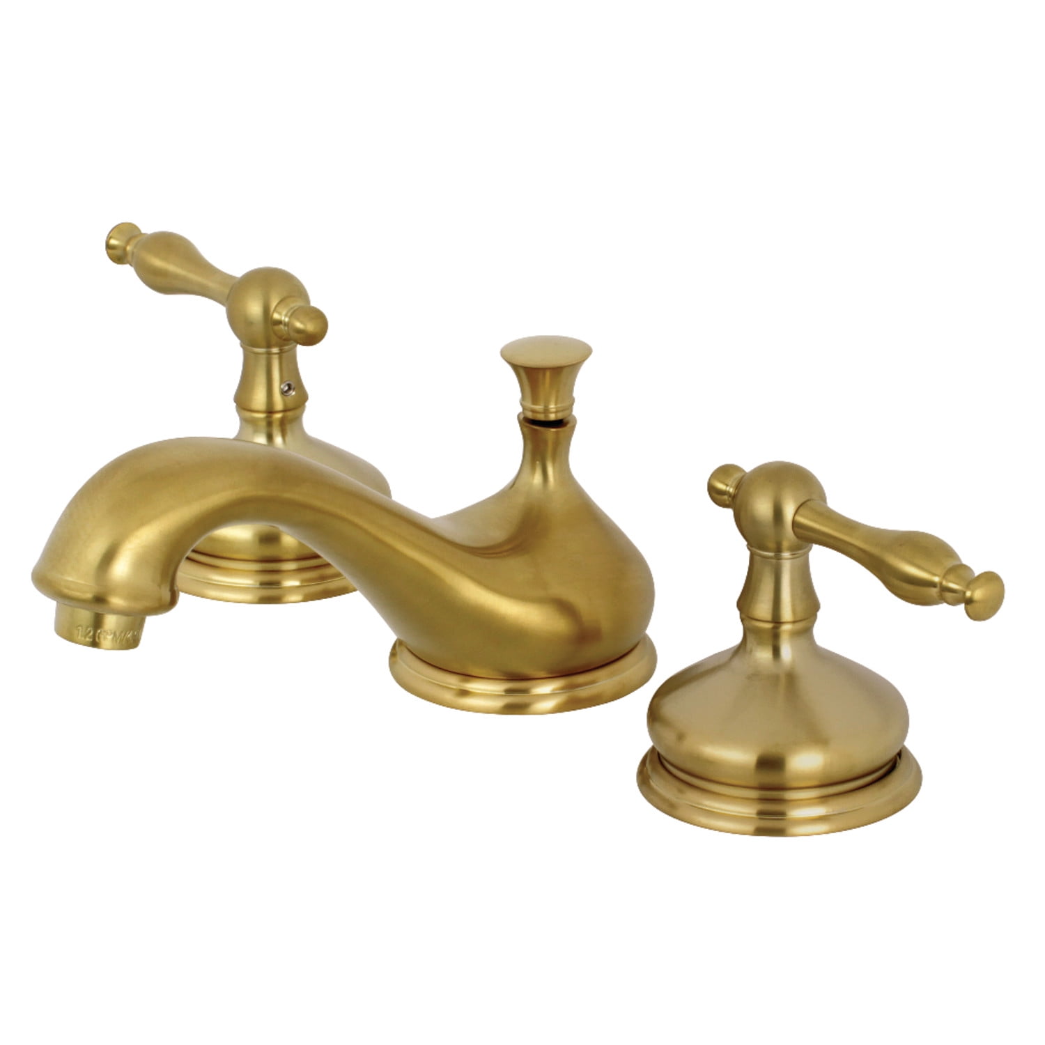 Kingston Brass KS1167NL 8 in. Widespread Bathroom Faucet, Brushed Brass