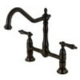 thumbnail image 1 of Kingston Brass KS1175AL Heritage Bridge Kitchen Faucet, Oil Rubbed Bronze, 1 of 5