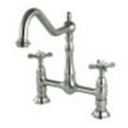 thumbnail image 1 of Kingston Brass KS1178BEX Essex Bridge Kitchen Faucet, Brushed Nickel, 1 of 4