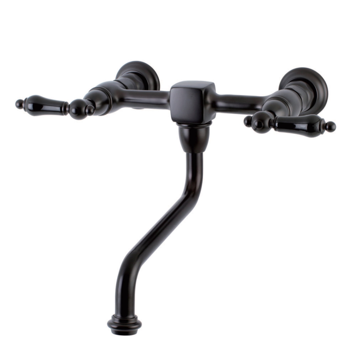 Kingston Brass KS1215PKL Wall Mount 8" Center Vessel Sink Faucet, ORB