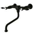 thumbnail image 1 of Kingston Brass KS1215TAL Tudor Wall Mount Bathroom Faucet, Oil Rubbed Bronze, 1 of 3