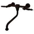 thumbnail image 1 of Kingston Brass KS1215TL Heritage Wall Mount Bathroom Faucet, Oil Rubbed Bronze, 1 of 2