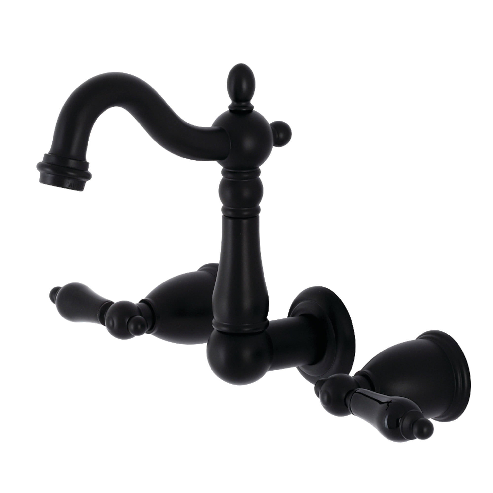 Kingston Brass KS8125DKL Kaiser バスルーム蛇口 オイル磨きブロンズ 並行輸入品 Kingston Brass KS8125DKL 2-Handle Wall Mount Bathroom Faucet