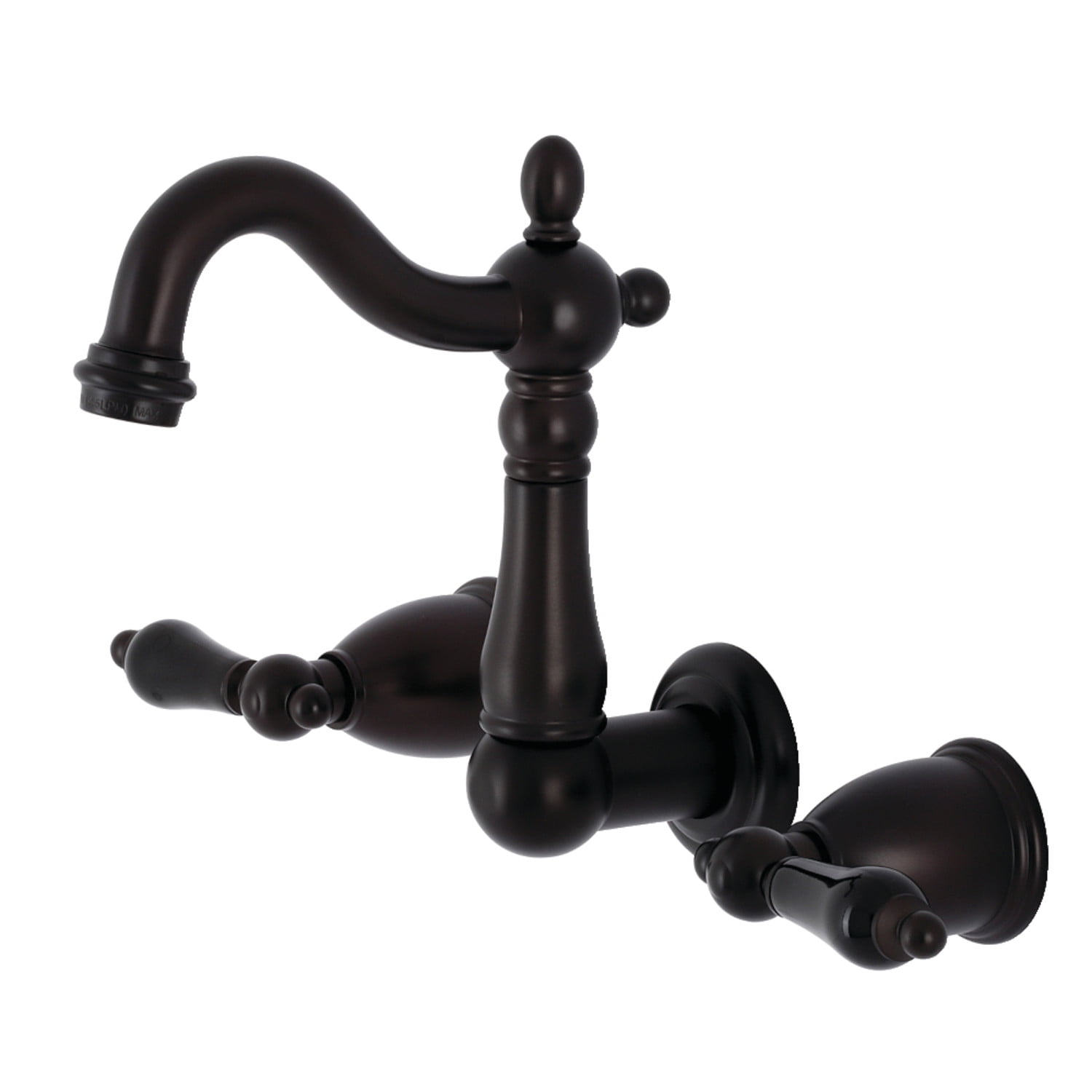 Kingston Brass KS1225PKL Duchess Two-Handle Wall Mount Bathroom Faucet, Oil Rubbed Bronze