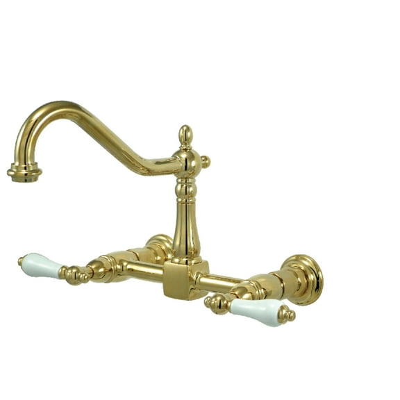 Kingston Brass KS1242PL Heritage 8 in. Wall Mount