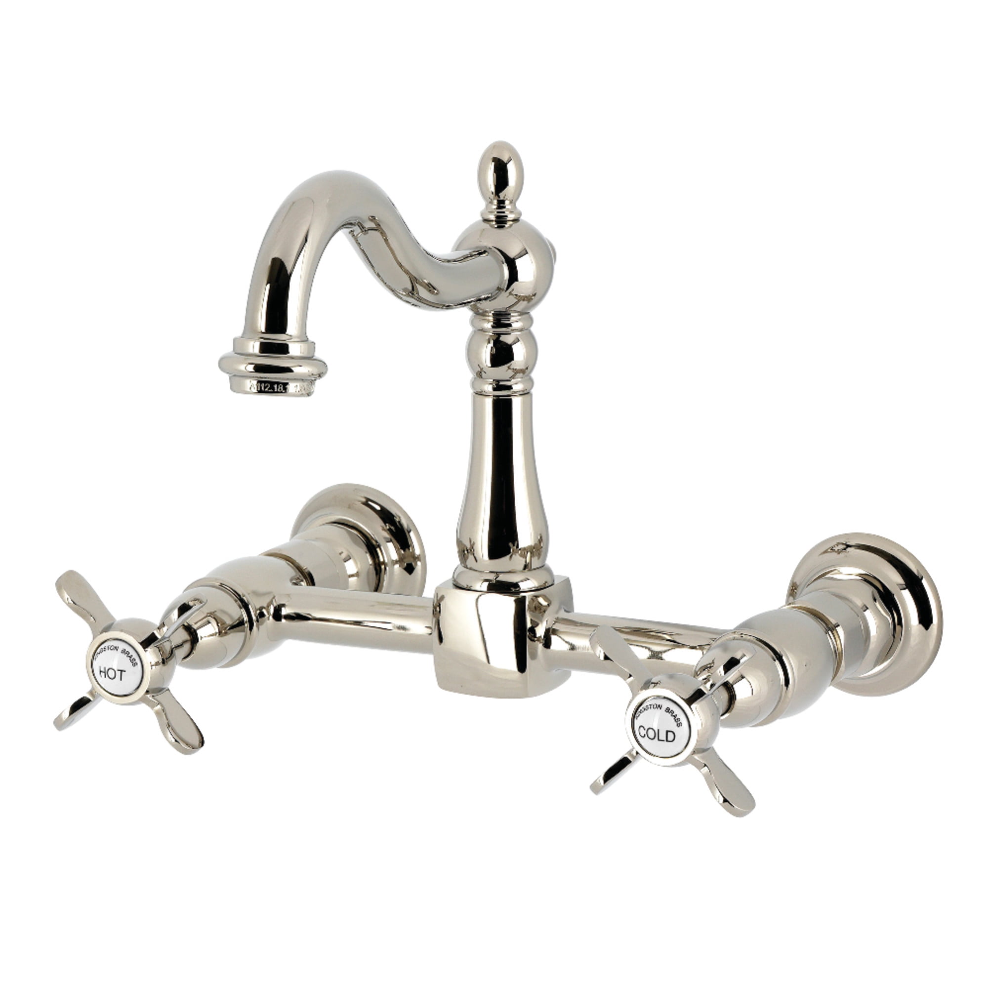 Kingston Brass KS1266BEX Essex Bridge Kitchen Faucet, Polished Nickel