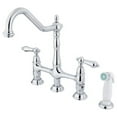 thumbnail image 1 of Kingston Brass KS1271AL Heritage Kitchen Faucet with ABS Sprayer, 8-3/4-Inch, Polished Chrome, 1 of 4