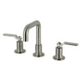 thumbnail image 1 of Kingston Brass KS142KLBN Whitaker Widespread Bathroom Faucet with Push Pop-Up Drain, Brushed Nickel, 1 of 4