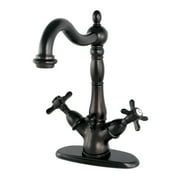 Kingston Brass KS1435BEX 4 in. Centerset Bathroom Faucet, Oil Rubbed Bronze