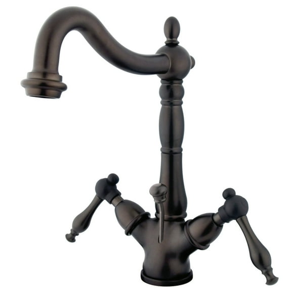 Kingston Brass KS1435NL 4 in. Centerset Bathroom Faucet, Oil Rubbed Bronze