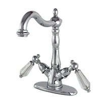 Kingston Brass KS1491WLL Wilshire Vessel Bathroom Faucet, Polished Chrome