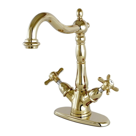 Kingston Brass KS1492BEX Vessel Household Faucet, Polished Brass