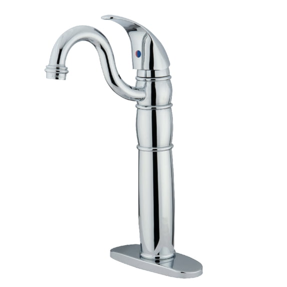 Kingston Brass KS1492NL Vessel Mount Bathroom Faucet, Polished Brass
