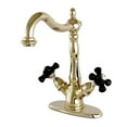 thumbnail image 1 of Kingston Brass KS1492PKX Duchess Vessel Mount Bathroom Faucet, Polished Brass, 1 of 4