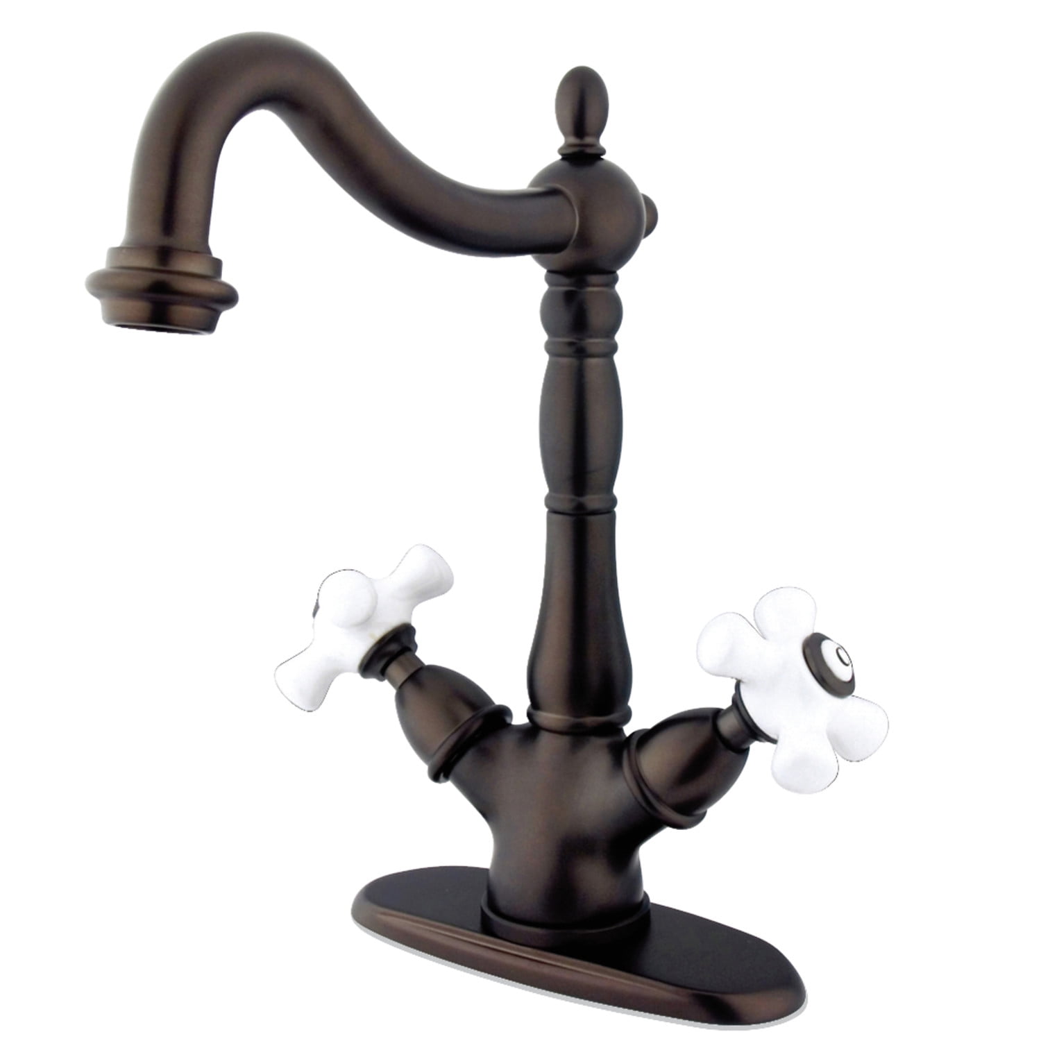 Kingston Brass KS1495PX Vessel Mount Bathroom Faucet, Oil Rubbed Bronze