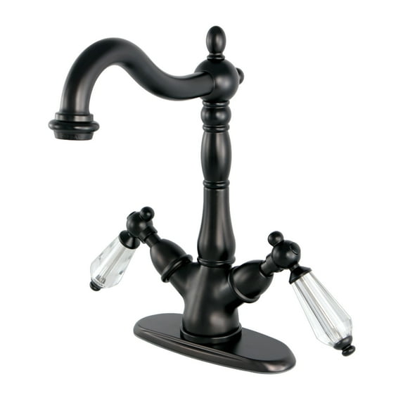 Kingston Brass KS1495WLL Wilshire Vessel Bathroom Faucet, Oil Rubbed Bronze